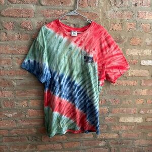 Billionaire Boys Club Red and Green Tie-Dye T-Shirt size L